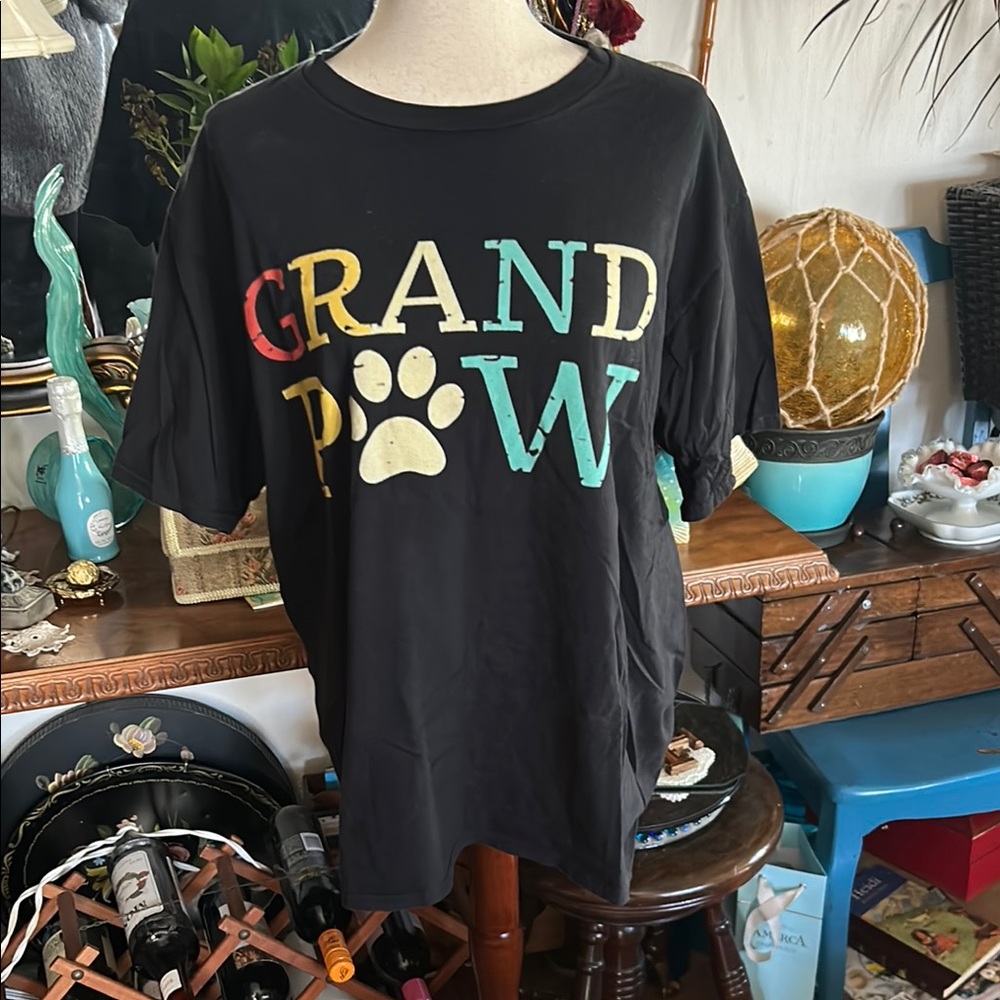 GRAND PAW Black T-Shirt